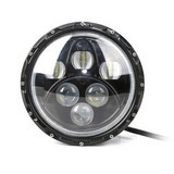 60W 12V-24V 7Inch Hi - Lo With Angel Eyes Drl Round Car Headlight Driving Light Headlamp
